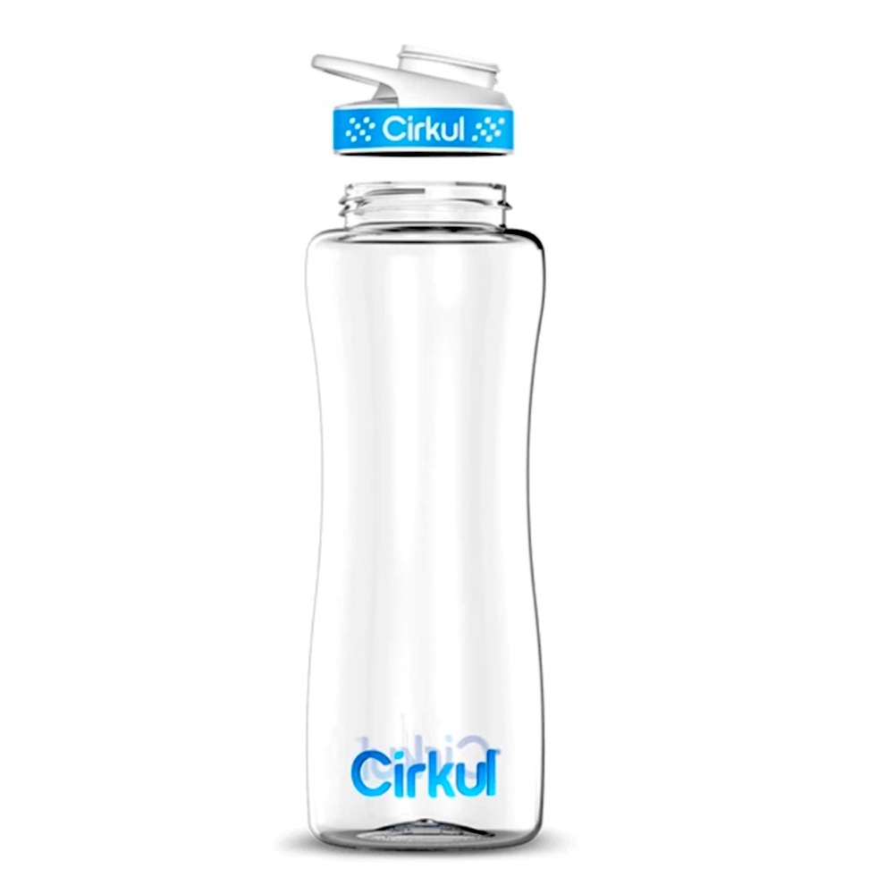 Cirkul bottle with extra cap and 14 flavors with mouth spout attached